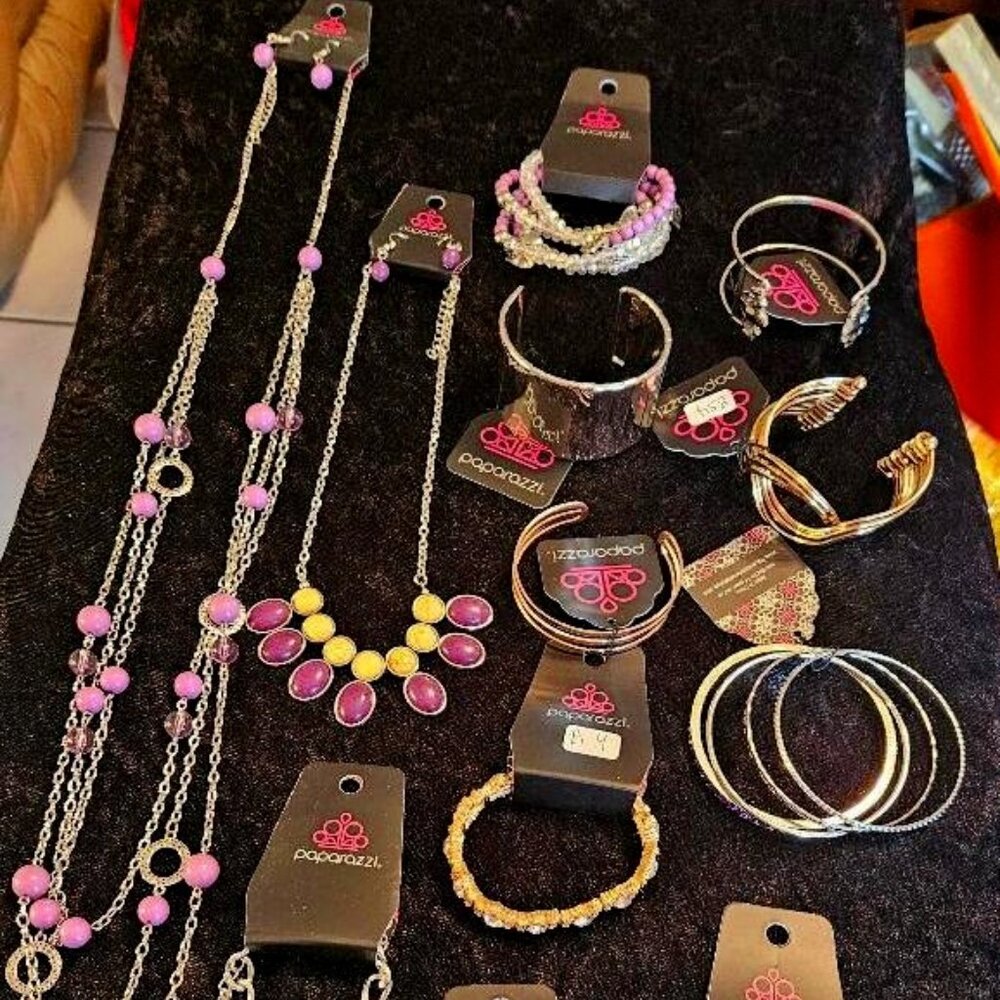 Paparazzi Mixed Lot 12 Pieces Bracelets and Necklaces